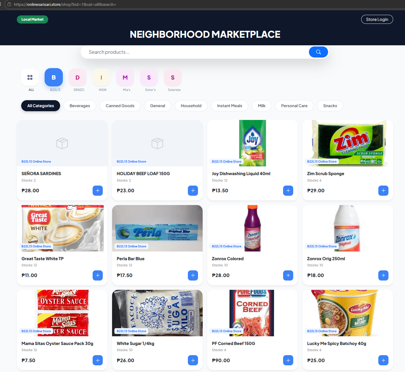 Online Sari-Sari Store